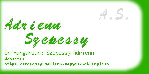 adrienn szepessy business card